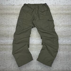 Vintage Rowdy Hiking Pants Military Green Straight Fit Light Weight 90s